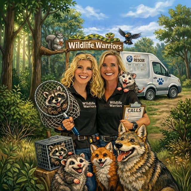 Wildlife Warriors team with rescued animals